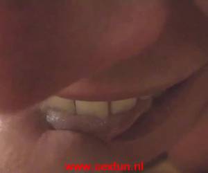 Lekker tongen met een dikke eikel