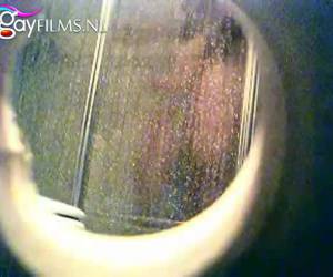 Stiekem meekijken als deze bear onder de douche gaat